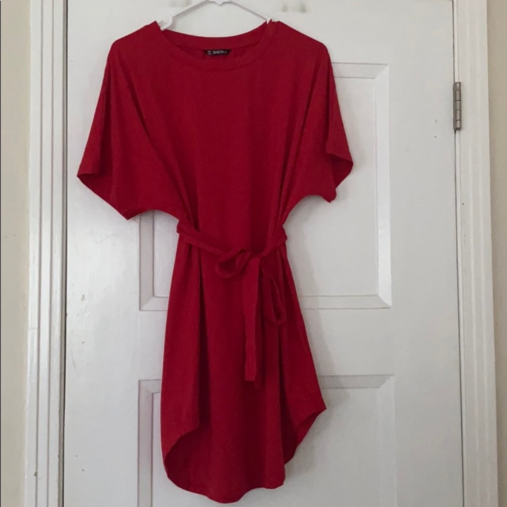 SHEIN Red t-shirt dress